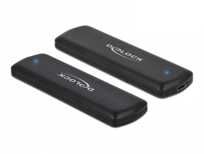 DeLOCK Obudowa zewnętrzna USB Type-C na M.2 NVMe PCIe lub SATA SSD - Beznarzędziowa
