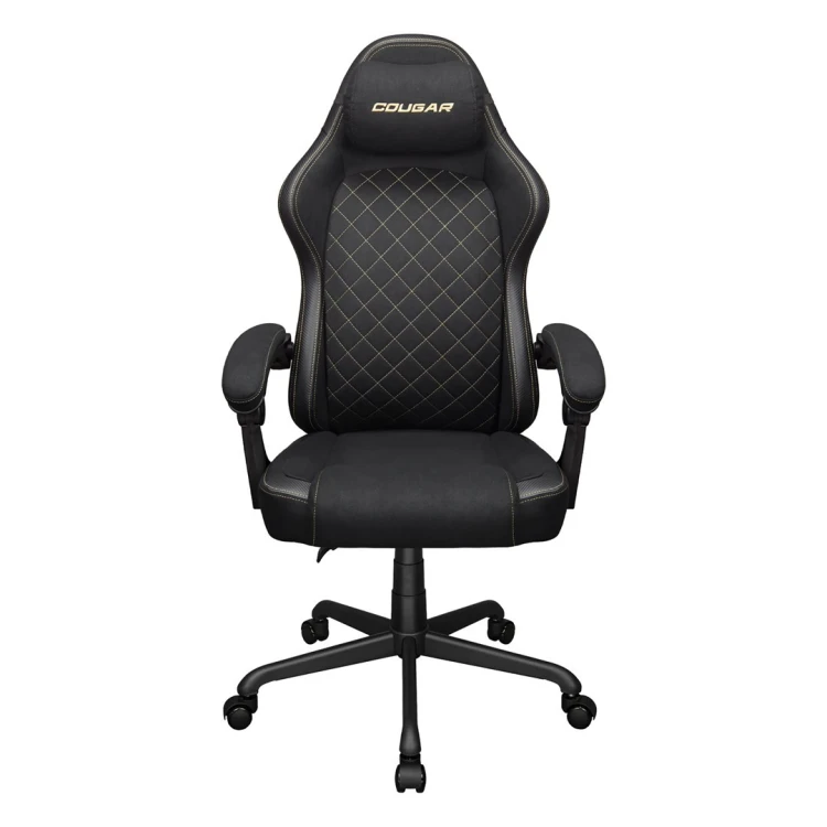 COUGAR CGR-FXF-GLB Uniwersalny fotel dla gracza Obite siedzisko Czarny, Złoto