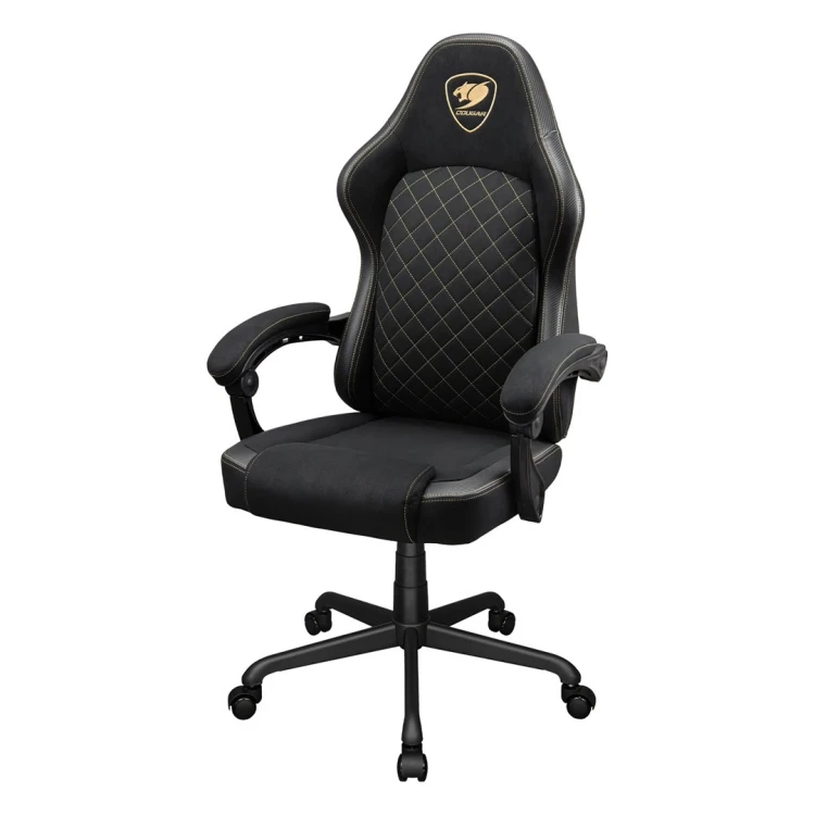 COUGAR CGR-FXF-GLB Uniwersalny fotel dla gracza Obite siedzisko Czarny, Złoto