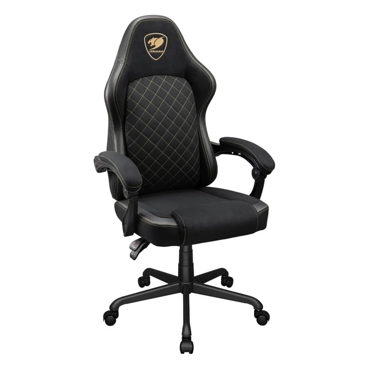 COUGAR CGR-FXF-GLB Uniwersalny fotel dla gracza Obite siedzisko Czarny, Złoto