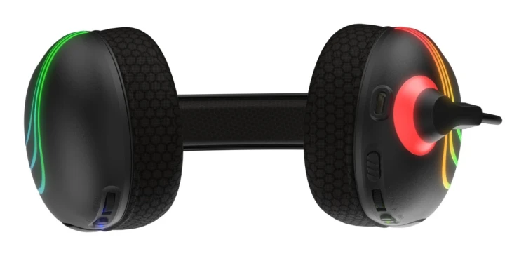 PDP 049-032-BK słuchawki/zestaw słuchawkowy Bezprzewodowy Opaska na głowę Gaming Bluetooth Czarny