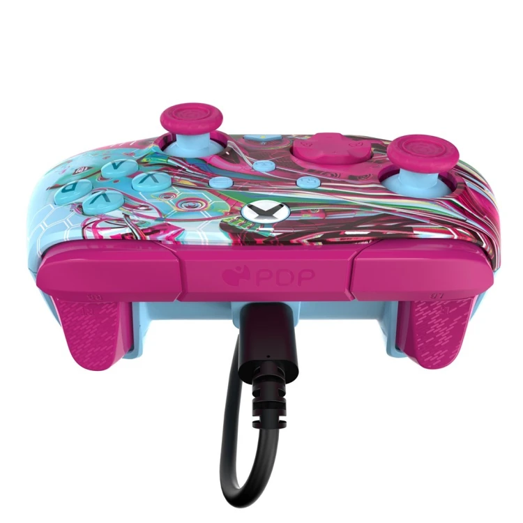 PDP REMATCH GLOW Advanced Wielobarwny USB Gamepad Analogowa/Cyfrowa PC, Xbox One, Xbox Series S, Xbox Series X