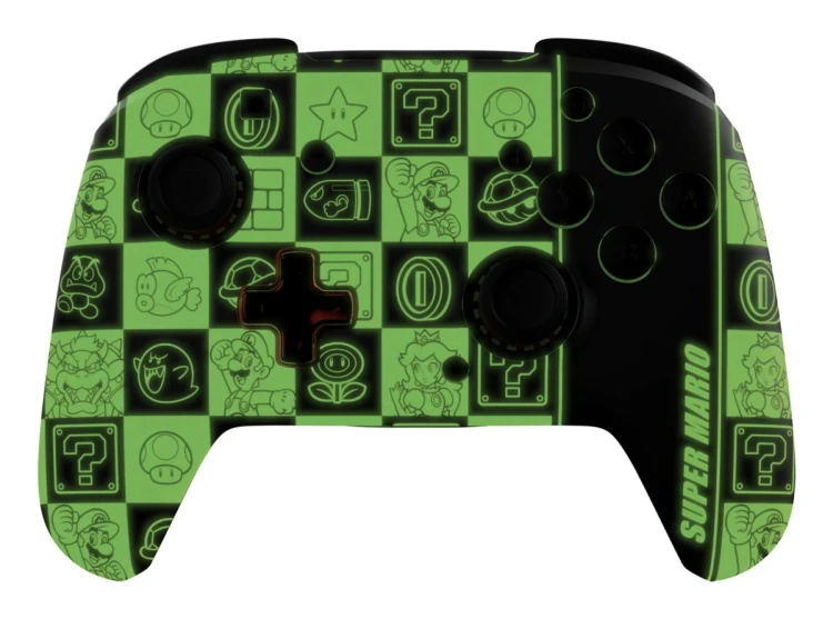 PDP REMATCH GLOW Czarny, Zielony, Czerwony Gamepad Analogowa/Cyfrowa Nintendo Switch, Nintendo Switch OLED