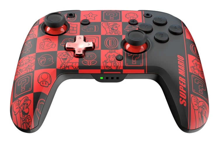 PDP REMATCH GLOW Czarny, Zielony, Czerwony Gamepad Analogowa/Cyfrowa Nintendo Switch, Nintendo Switch OLED