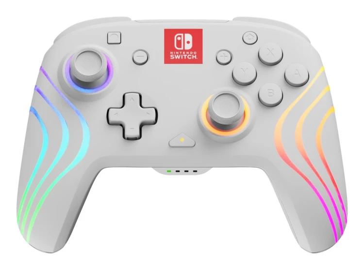 PDP Afterglow Wave Biały Gamepad Analogowa/Cyfrowa Nintendo Switch, Nintendo Switch OLED