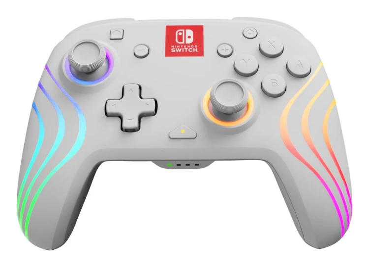 PDP Afterglow Wave Biały Gamepad Analogowa/Cyfrowa Nintendo Switch, Nintendo Switch OLED