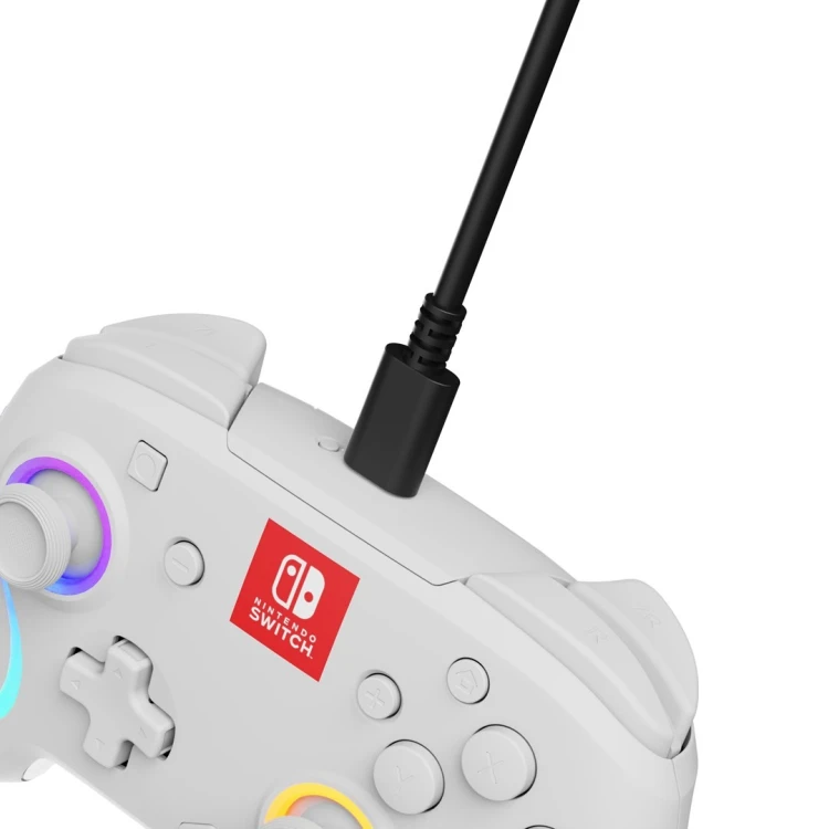 PDP Afterglow Wave Biały Gamepad Analogowa/Cyfrowa Nintendo Switch, Nintendo Switch OLED