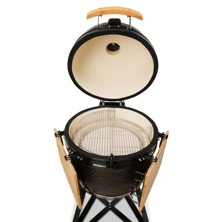 Kamado Bono Grande Ceramic Grill 23” Kamado barbecue/grill Wózek Węgiel drzewny (paliwo) Czarny