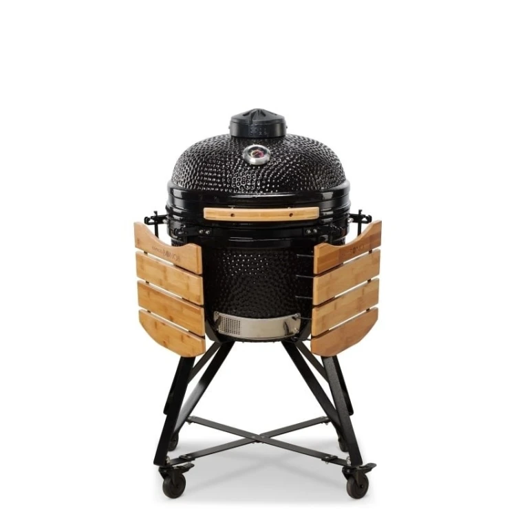 Kamado Bono Media Ceramic Grill 20” Kamado barbecue/grill Wózek Węgiel drzewny (paliwo) Czarny