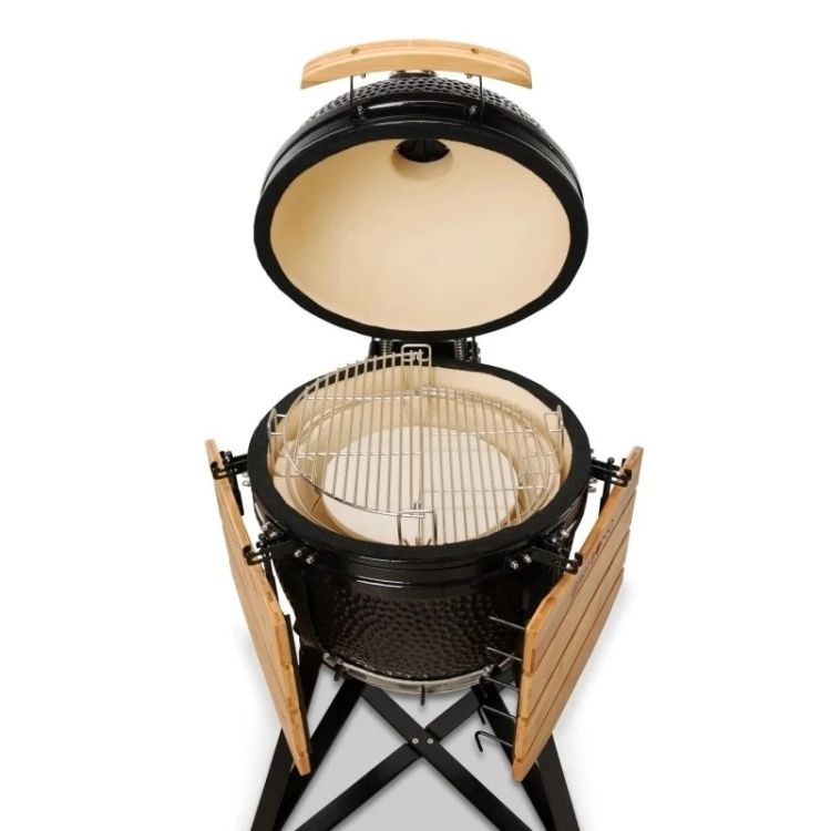 Kamado Bono Media Ceramic Grill 20” Kamado barbecue/grill Wózek Węgiel drzewny (paliwo) Czarny