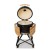 Kamado Bono Media Ceramic Grill 20” Kamado barbecue/grill Wózek Węgiel drzewny (paliwo) Czarny