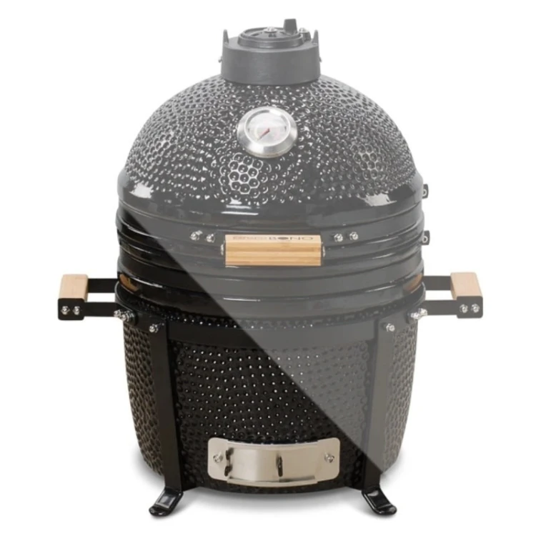 Kamado Bono Minimo Ceramic Grill 15” Kamado barbecue/grill Wózek Węgiel drzewny (paliwo) Czarny