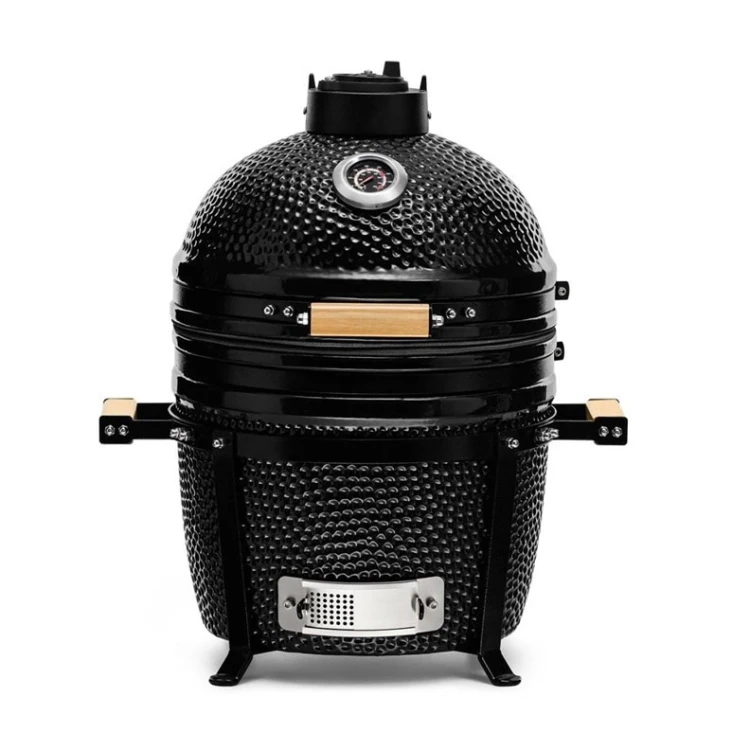 Kamado Bono Minimo Ceramic Grill 15” Kamado barbecue/grill Wózek Węgiel drzewny (paliwo) Czarny