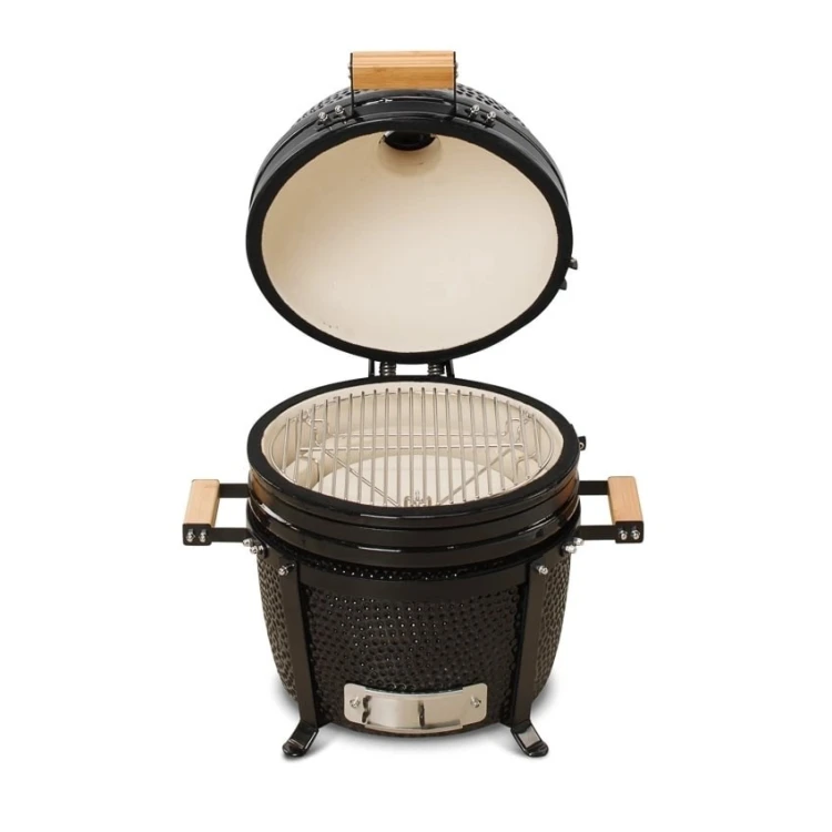 Kamado Bono Minimo Ceramic Grill 15” Kamado barbecue/grill Wózek Węgiel drzewny (paliwo) Czarny