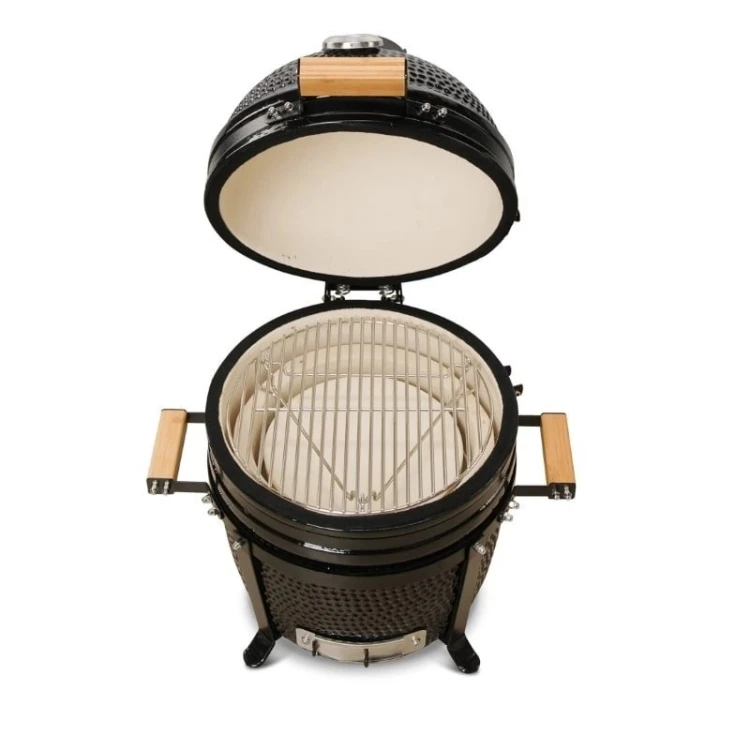 Kamado Bono Minimo Ceramic Grill 15” Kamado barbecue/grill Wózek Węgiel drzewny (paliwo) Czarny
