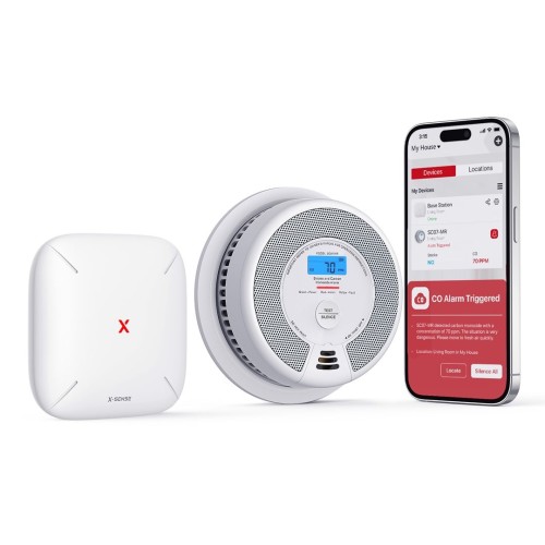 X-Sense SC07-MR inteligentny czujnik dymu Fotoelektryczne czujniki odbicia Interconnectable Połączenia bezprzewodowe