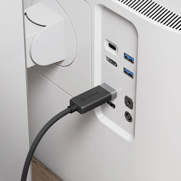 ALOGIC FUDPHD2-SGR adapter kablowy 2 m DisplayPort HDMI Czarny, Szary