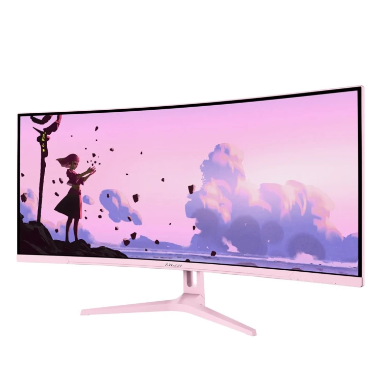 Arozzi Nova 34” Curved monitor komputerowy 86,4 cm (34") 3440 x 1440 px 4K Ultra HD LED Różowy