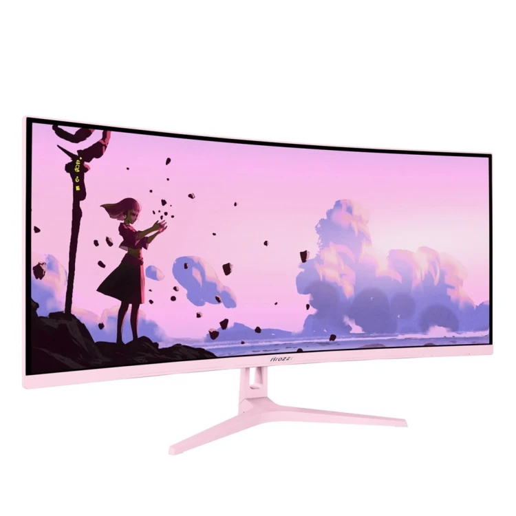 Arozzi Nova 34” Curved monitor komputerowy 86,4 cm (34") 3440 x 1440 px 4K Ultra HD LED Różowy