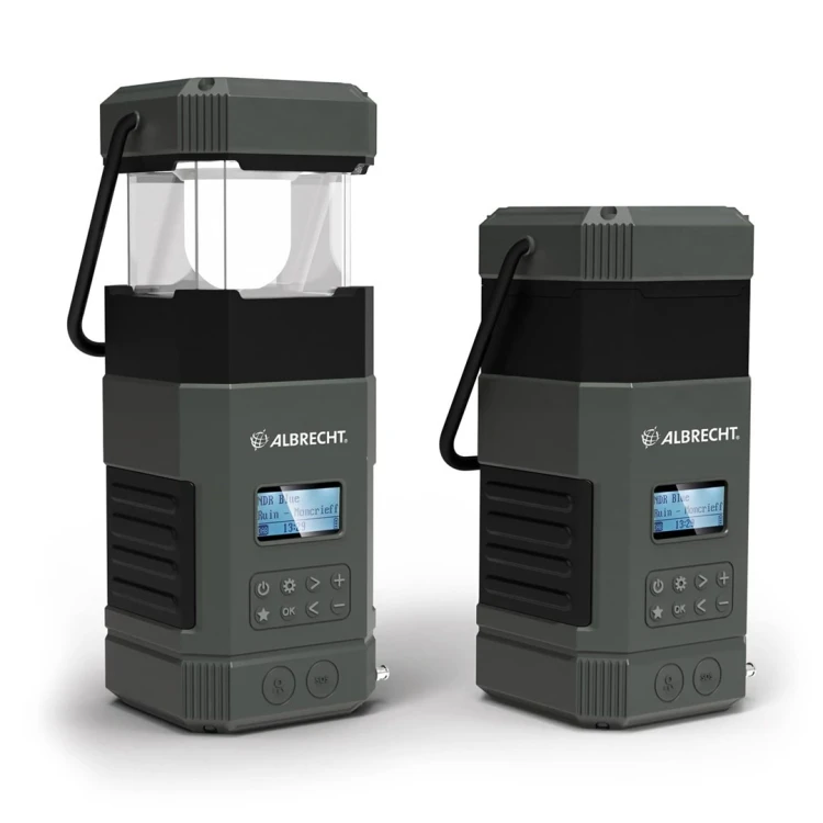 Albrecht DR 114 DAB Latarnia kampingowa zasilana baterią Port USB