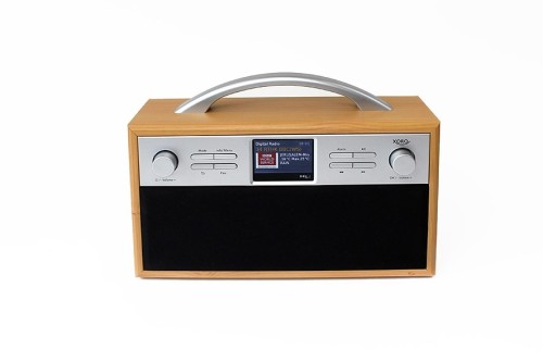 Xoro XOR400900 radio Internet Cyfrowy Czarny, Srebrny, Drewno