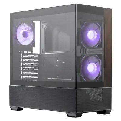 Cooler Master Elite 690 Wood Midi Tower Czarny