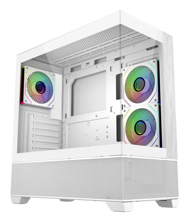 Cooler Master Elite 690 Wood Midi Tower Biały