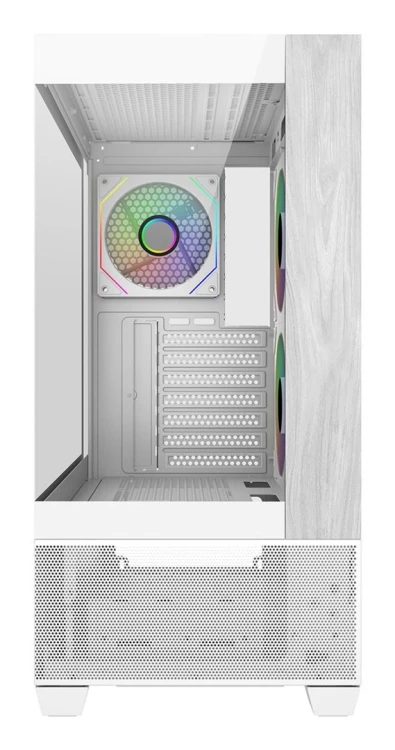 Cooler Master Elite 690 Wood Midi Tower Biały