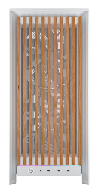 Corsair FRAME 5000D WOOD RS Midi Tower Orzech włoski, Biały