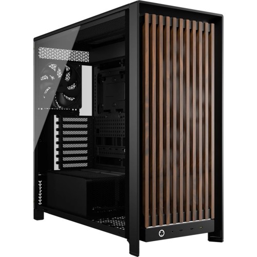 Corsair FRAME 5000D WOOD RS Midi Tower Czarny, Orzech włoski