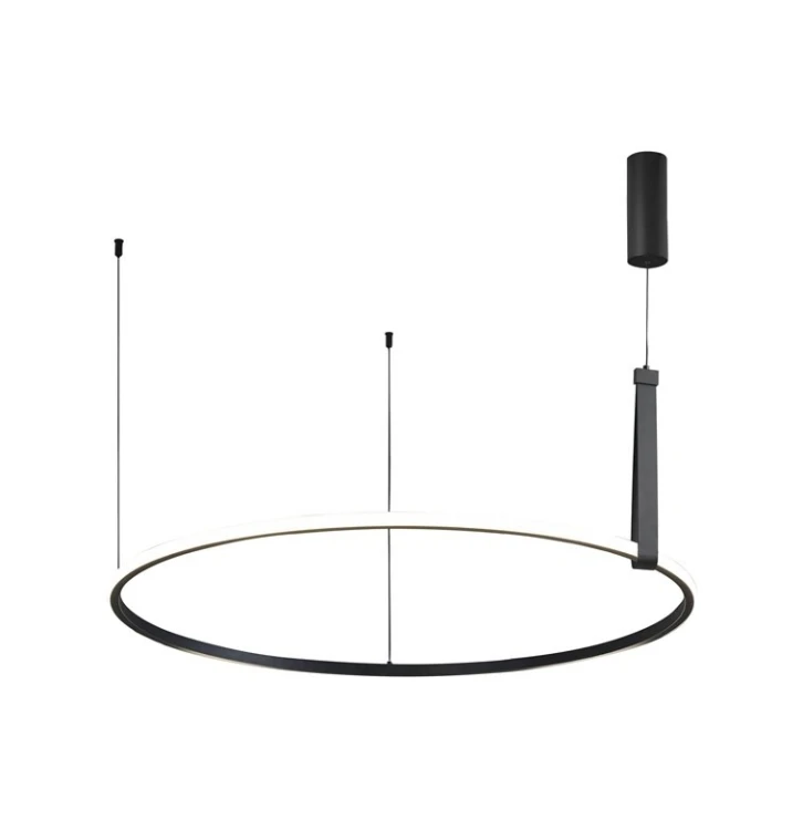 LUMINAIRE PENDANT 42W LED D90CM BLACK