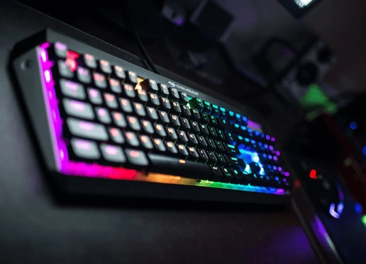 COUGAR CGR-Attack-X3-RGB klawiatura Gaming USB QWERTY Angielski Czarny