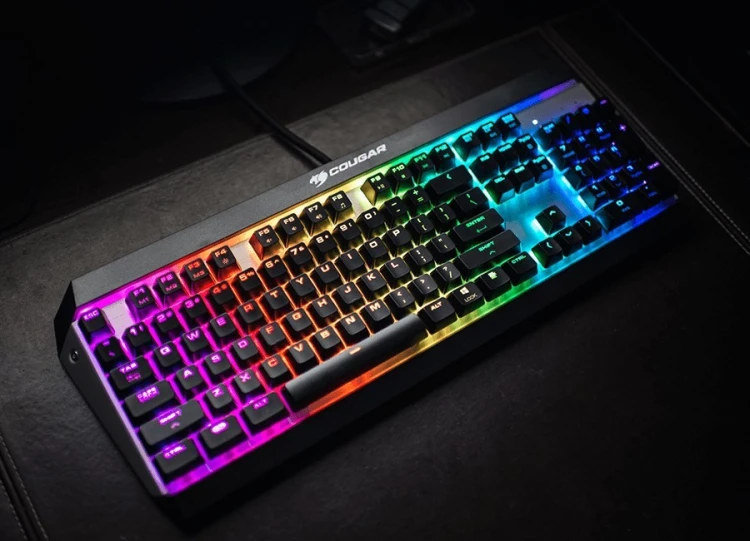 COUGAR CGR-Attack-X3-RGB klawiatura Gaming USB QWERTY Angielski Czarny