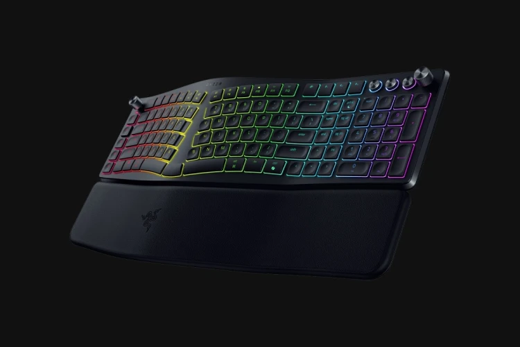 Razer Pro Type Ergo klawiatura Uniwersalne USB + RF Wireless + Bluetooth QWERTY US English Czarny