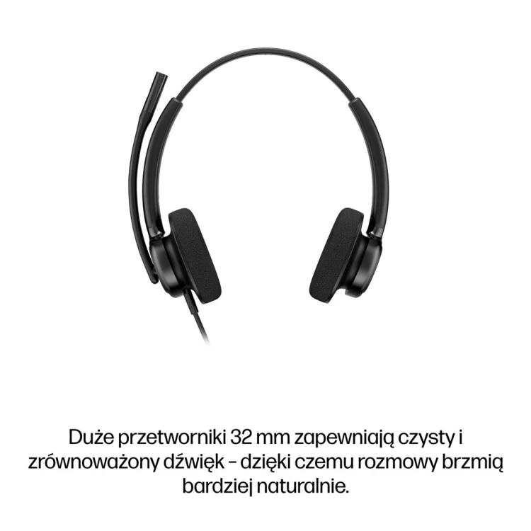 HP Poly Mission 425 Classic – przewodowy zestaw słuchawkowy USB stereo (opakowanie zbiorcze)