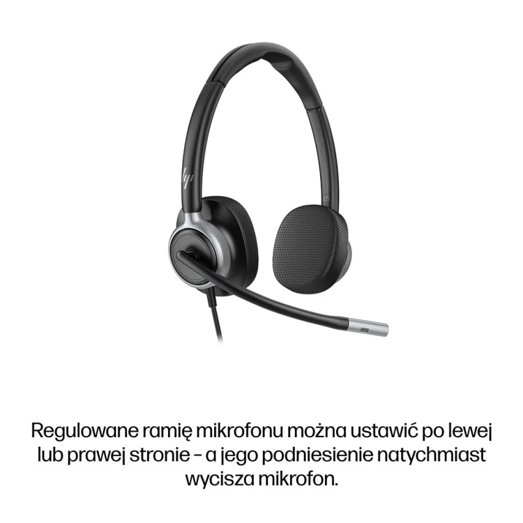 HP Poly Mission 625 – stereofoniczny przewodowy zestaw słuchawkowy USB (opakowanie zbiorcze)