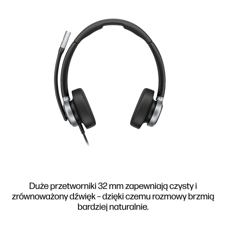 HP Poly Mission 625 – stereofoniczny przewodowy zestaw słuchawkowy USB (opakowanie zbiorcze)