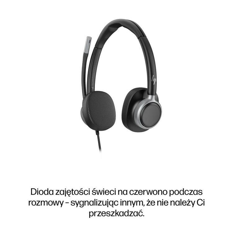 HP Poly Mission 625 – stereofoniczny przewodowy zestaw słuchawkowy USB (opakowanie zbiorcze)