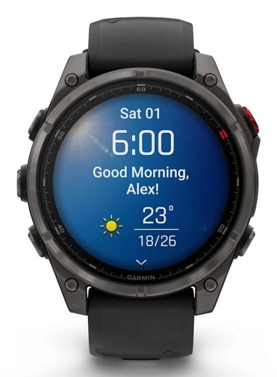 Zegarek sportowy Garmin fenix 8 PRO 47mm AMOLED Sapphire Carbon Gray