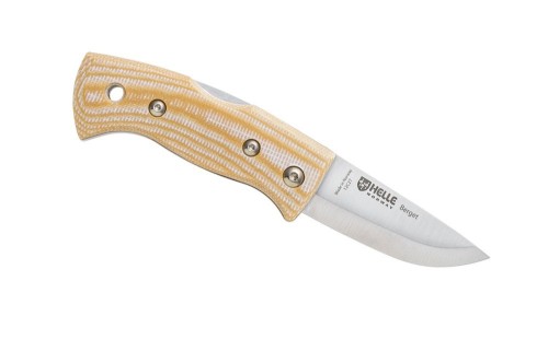 Nóż Helle Berget Beige Canvas Micarta 12C27