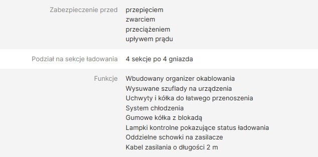 AVTEK SZAFKA DO ŁADOWANIA LAPTOPÓW CHARGING CART 16