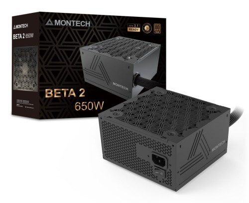 Montech BETA 2 moduł zasilaczy 650 W 20+4 pin ATX ATX Czarny