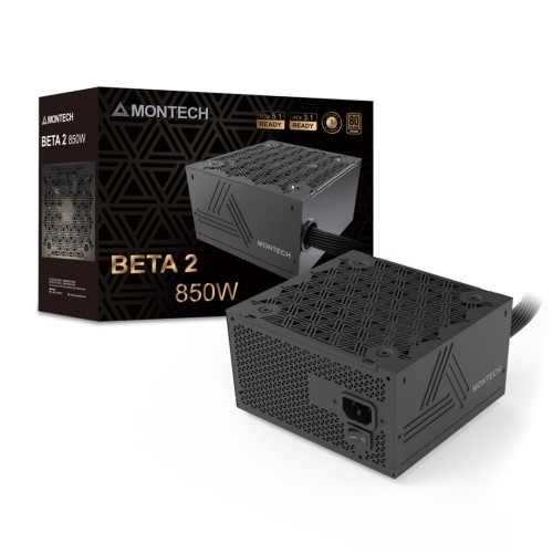 Montech BETA 2 moduł zasilaczy 850 W 20+4 pin ATX ATX Czarny