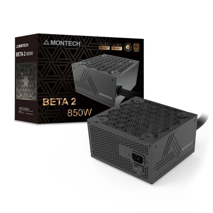 Montech BETA 2 moduł zasilaczy 850 W 20+4 pin ATX ATX Czarny