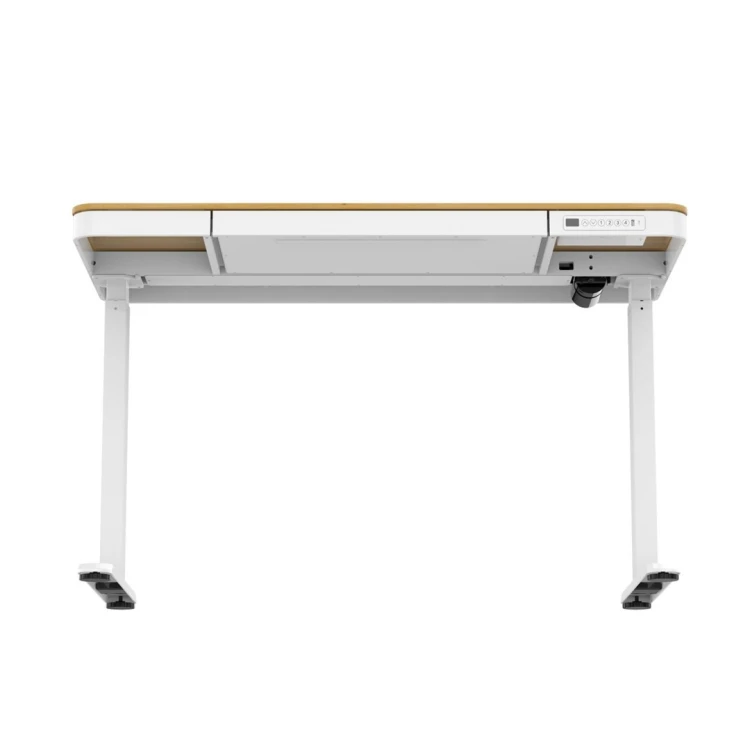 Activejet Biurko z elektryczną regulacją wysokości ET119S  biały/dąb. Wymiar blatu 120x60 cm.