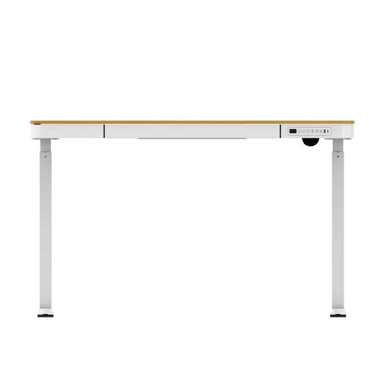 Activejet Biurko z elektryczną regulacją wysokości ET119S  biały/dąb. Wymiar blatu 120x60 cm.