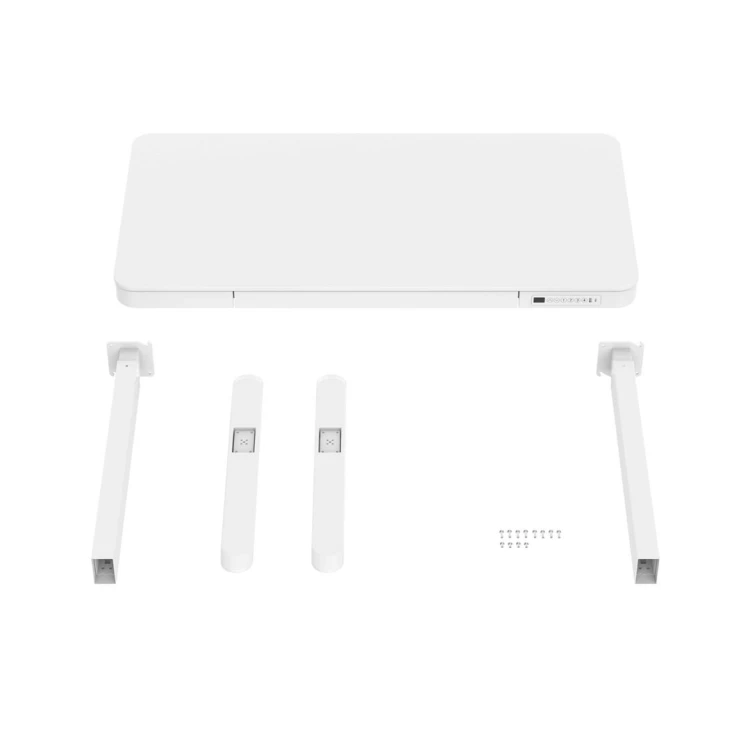 Activejet Biurko z elektryczną regulacją wysokości ET119S biały. Wymiar blatu  120x60 cm.