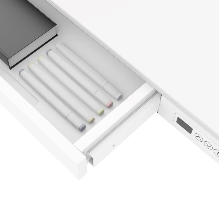 Activejet Biurko z elektryczną regulacją wysokości ET119S biały. Wymiar blatu  120x60 cm.