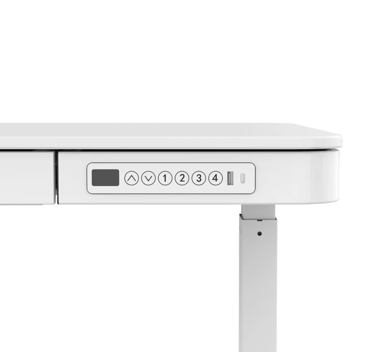 Activejet Biurko z elektryczną regulacją wysokości ET119S biały. Wymiar blatu  120x60 cm.