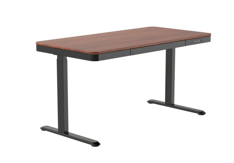 Activejet Biurko z elektryczną regulacją wysokości ET119S czarny/orzech.. Wymiar blatu  120x60 cm.